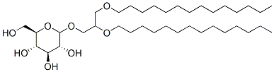 1,2-di-O-tetradecyl-3-O-(glucopyranosyl)glycerol 结构式