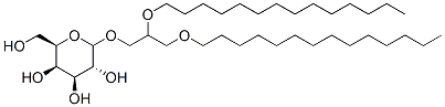 2,3-di-O-tetradecyl-1-O-(galactopyranosyl)glycerol 结构式
