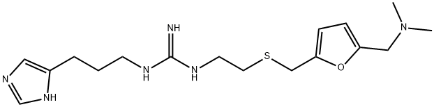 1-[2-[5-(2-Methylpropyl)-2-furanylmethylthio]ethyl]-3-[3-(1H-imidazol-5-yl)propyl]guanidine 结构式