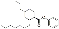 反-4-正丙基环己基甲酸-2-正庚基苯酯 结构式