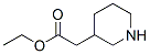 2-(哌啶-3-基)乙酸乙酯 结构式