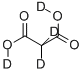 丙二酸-D4 结构式
