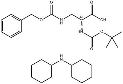 N-Α-BOC-N-Β-Z-D-2,3-二丙氨酸二环己基胺 结构式