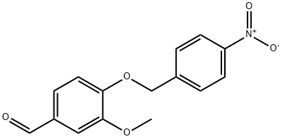 3-甲氧基-4-(4-硝基-苄氧基)-苯甲醛 结构式