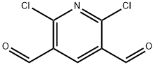 2,6-二氯3,5-吡啶二甲醛 结构式