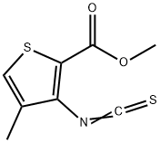 3-异硫氰基-4-甲基噻吩-2-羧酸甲酯 结构式
