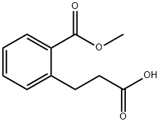 3-(2-(甲氧羰基)苯基)丙酸 结构式