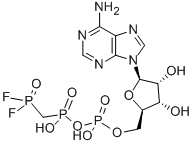 5'-ADENYLIC ACID MONOANHYDRIDE WITH (DIFLUOROPHOSPHONOMETHYL) PHOSPHONIC ACID 结构式