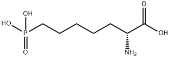 D-(-)-2-氨基-7-膦酸基庚酸 结构式