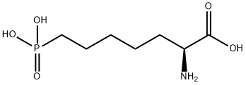 L-(+)-2-氨基-7-膦酸基庚酸 结构式