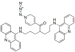 N,N'-bis(9-acridinyl)-4-aza-4-(4-azidobenzoyl)-1,7-diaminoheptane 结构式