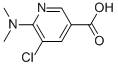 5-氯-6-(二甲氨基)吡啶-3-羧酸 结构式