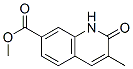 7-Quinolinecarboxylicacid,1,2-dihydro-3-methyl-2-oxo-,methylester(9CI) 结构式