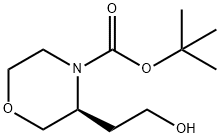 (S)-4-BOC-3-吗啉乙醇 结构式