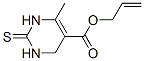 5-Pyrimidinecarboxylicacid,1,2,3,6-tetrahydro-4-methyl-2-thioxo-,2-propenylester(9CI) 结构式