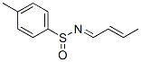 Benzenesulfinamide, N-(2E)-2-butenylidene-4-methyl-, [N(E)]- (9CI) 结构式