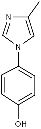 4-(4-METHYL-1H-IMIDAZOL-1-YL)PHENOL 结构式