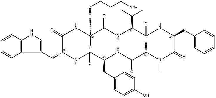 司格列肽 结构式