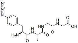 4-azidophenylalanyl-alanyl-glycyl-glycine 结构式