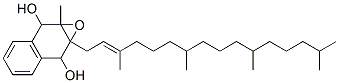 1a-methyl-7a-[(E)-3,7,11,15-tetramethylhexadec-2-enyl]-2,7-dihydronaphtho[2,3-b]oxirene-2,7-diol 结构式