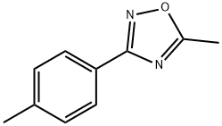 5-METHYL-3-P-TOLYL-1,2,4-OXADIAZOLE 结构式