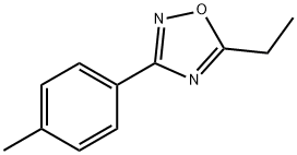 5-ETHYL-3-P-TOLYL-1,2,4-OXADIAZOLE 结构式