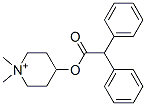 4-diphenylacetoxy-1,1-dimethylpiperidinium 结构式