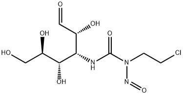 3-(3-(2-chloroethyl)-3-nitrosoureido)-3-deoxyallose 结构式