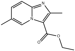 咪唑[1,2-A]吡啶-3-羧酸2,6-二甲基-乙酯 结构式