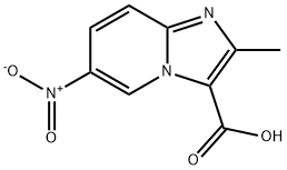 2-甲基-6-硝基咪唑并[1,2-A]吡啶-3-羧酸 结构式