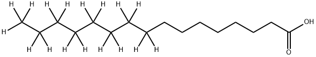 软脂酸-D17 结构式