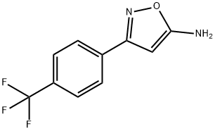 3-(4-三氟甲基苯基)-5-氨基异噁唑 结构式