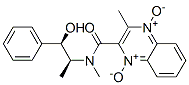 2-Quinoxalinecarboxamide, N-(2-hydroxy-1-methyl-2-phenylethyl)-N,3-dim ethyl-, 1,4-dioxide, (R-(R*,S*))- 结构式