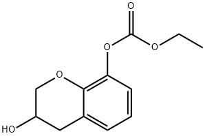 Carbonic acid ethyl 3-hydroxychroman-8-yl ester 结构式