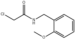 2-氯-N-[(2-甲氧基苯基)甲基]乙酰胺 结构式