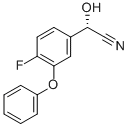 (S)-4-FLUORO-3-PHENOXYBENZALDEHYDE-CYANHYDRINE 结构式