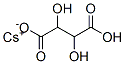 2,3-Dihydroxybutanedioic acid hydrogen 1-cesium salt 结构式