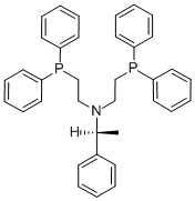 (S)-(-)-N,N-双(2-二苯基膦乙基)-Α-甲基苄胺 结构式