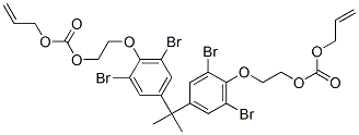 2,2-Bis[4-[2-(allyloxycarbonyloxy)ethoxy]-3,5-dibromophenyl]propane 结构式