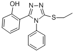 2-(5-(Ethylthio)-4-phenyl-4H-1,2,4-triazol-3-yl)phenol 结构式