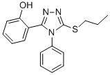 2-(4-Phenyl-5-(propylthio)-4H-1,2,4-triazol-3-yl)phenol 结构式