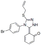 (6Z)-6-[4-(4-bromophenyl)-5-prop-2-enylsulfanyl-2H-1,2,4-triazol-3-yli dene]cyclohexa-2,4-dien-1-one 结构式