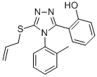 2-(4-(2-Methylphenyl)-5-(2-propenylthio)-4H-1,2,4-triazol-3-yl)phenol 结构式