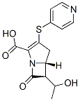 (5R,6S)-6-(1-hydroxyethyl)-7-oxo-3-pyridin-4-ylsulfanyl-1-azabicyclo[3 .2.0]hept-2-ene-2-carboxylic acid 结构式