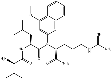 H-D-VAL-LEU-ARG-4MΒNA 结构式