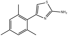 4-(2,4,6-三甲基苯基)噻唑-2-胺 结构式