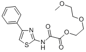 2-(2-Methoxyethoxy)ethyl oxo((4-phenyl-2-thiazolyl)amino)acetate 结构式