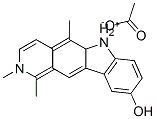 9-hydroxy-1,2,5-trimethyl-6H-pyrido[4,3-b]carbazolium acetate 结构式