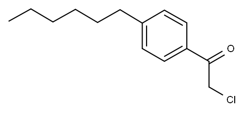 2-CHLORO-1-(4-HEXYL-PHENYL)-ETHANONE 结构式