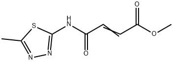 4-((5-Methyl-1,3,4-thiadiazol-2-yl)amino)-4-oxo-2-butenoic acid methyl  ester 结构式